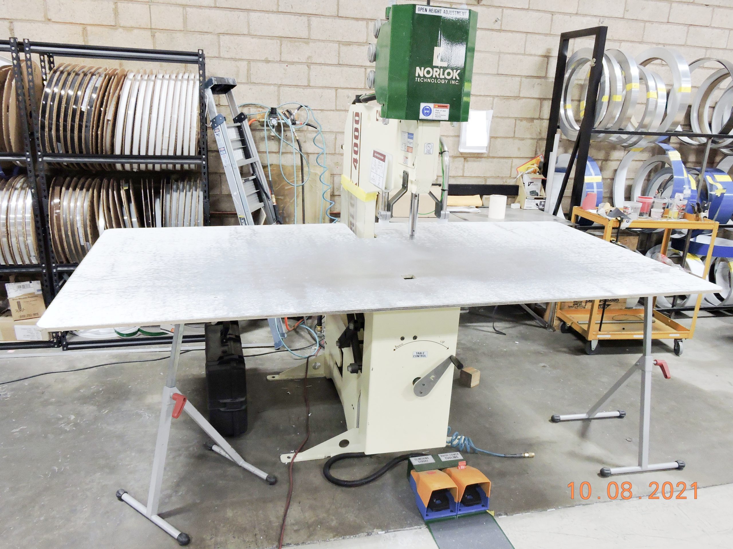 Equipment Lot: HS – 25 Series CNC Router, Fusion Automatic Channel Letter Machine, Letter Lok 4000 Machine & Supplies (used) Item # UE-120221A (California)
