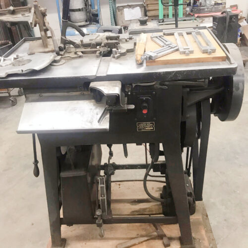 Ludlow Hot Metal Typesetting Machine & Ludlow Font Cabinet w/ Fonts (Used) Item # UE-122221A (New York)