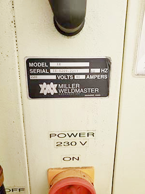 Miller Impulse Extreme Weldmaster (used) Item # UE-031022D (Canada)