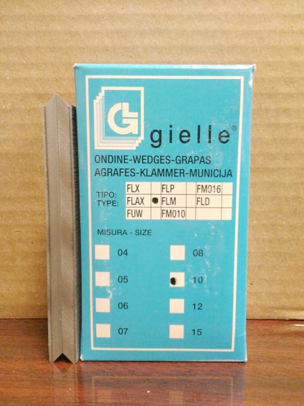 10 MM V-NAILS for ITW AMP Joiners (Gielle Brand) (New) Item # NFE-308