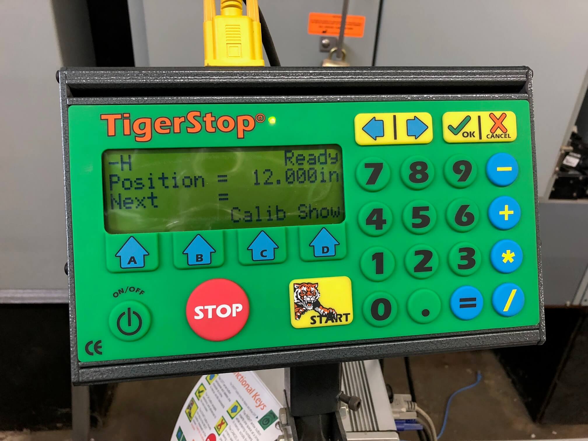8′ TigerStop w/ Touchscreen – Automatic Stop / Measuring Gauge (Used) Item # UFE-3147
