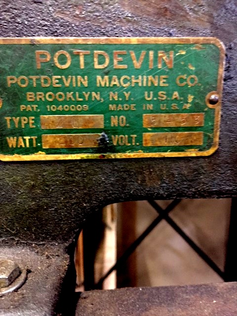 Potdevin Z27 Hot Gluer (used) Item # UFE-M1728