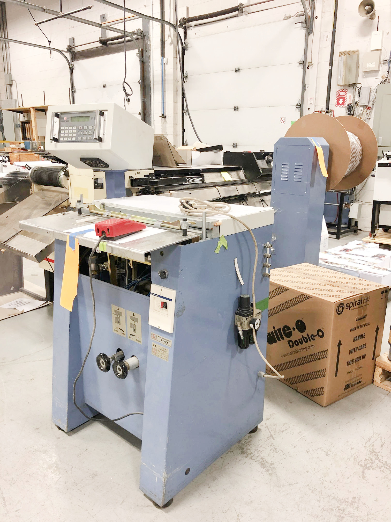 Equipment Lot: Scott 5000 Tab Machine, Rilecart R-500 Calendar Binding Machine & JBI BB38A Wire-O Machine (used) Item # UE-122321D (Canada)
