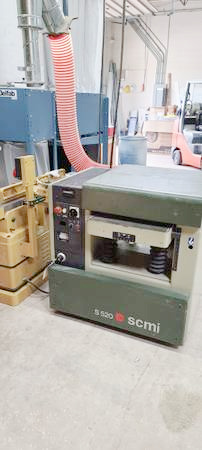 Equipment Lot: OMEC 750 Dovetail Machine, Brandt Edgebander, Grizzly Sander, & SCM Planer  (Used) Item # UE-072921E (Illinois)