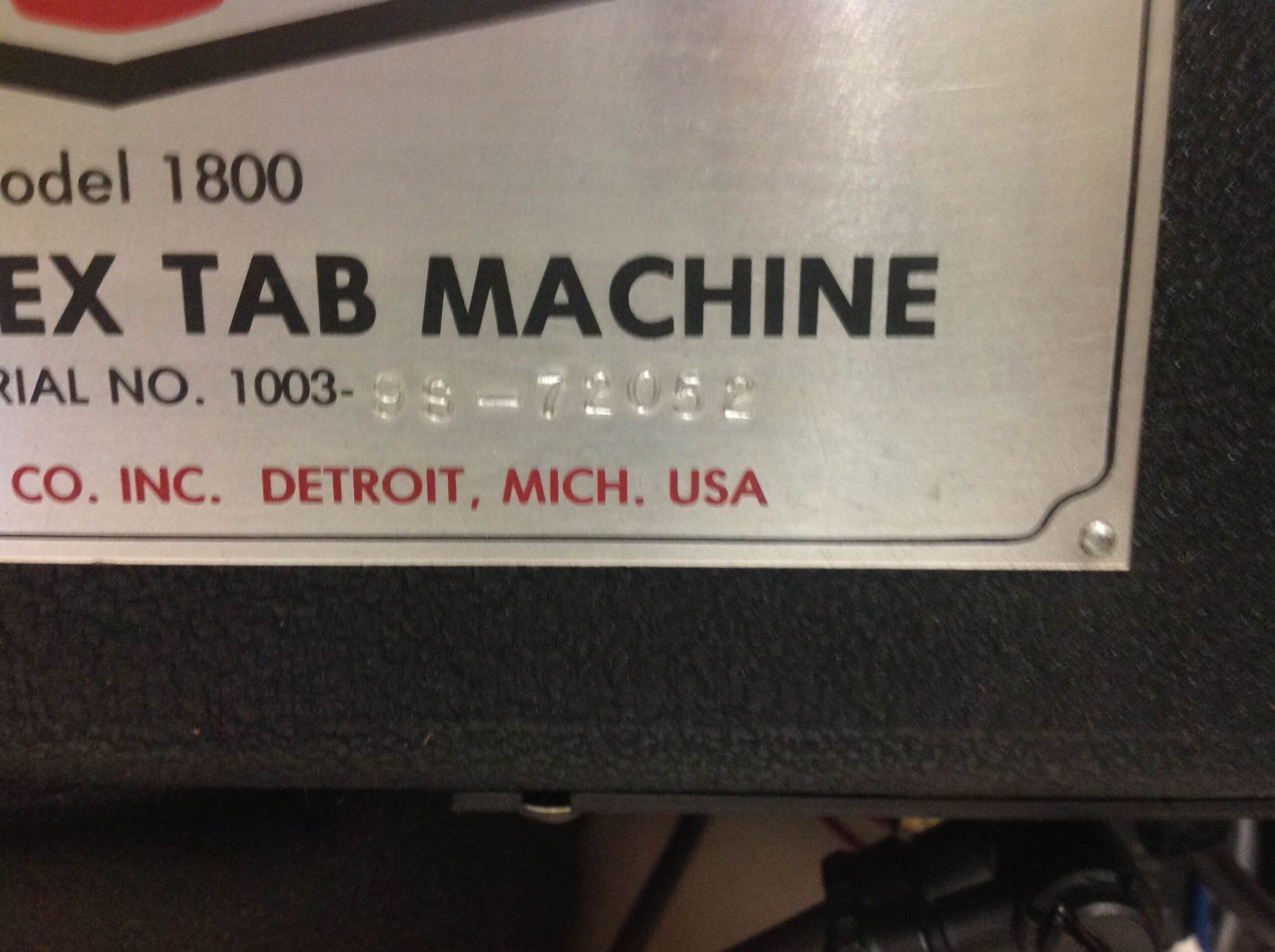 Scott 1800 Index Tab Laminator?Mylar Laminating? Machines (used) Item # UBE-3 (MO)