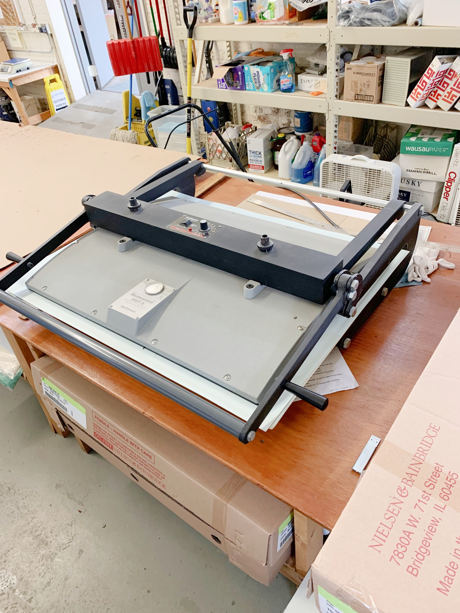 Seal Masterpiece 500T-X Mechanical Heat Press (used) Item # UE-010622A (Illinois)