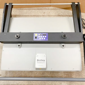 Equipment Lot: Wizard 9000 CMC, Bienfang 550 Dry Mounting Mechanical Heat Laminating Press, Fletcher 2000 Cutter & Fletcher 3000 60" Multi Material Cutter, Drytac HGP360 Vacuum Heat Press, & ITW AMP Miter Disc Sander (Used) Item # UE-111121B (New Jersey)