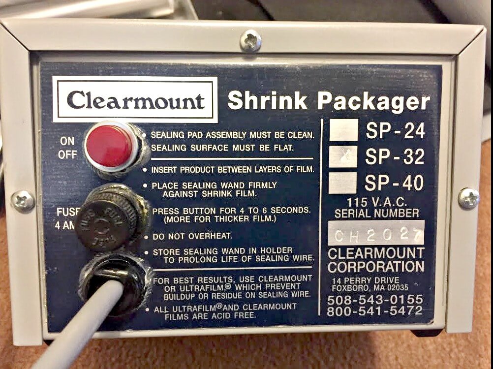 Clearmount 32″ Shrink Wrapping Machine (used) Item # UFE-727