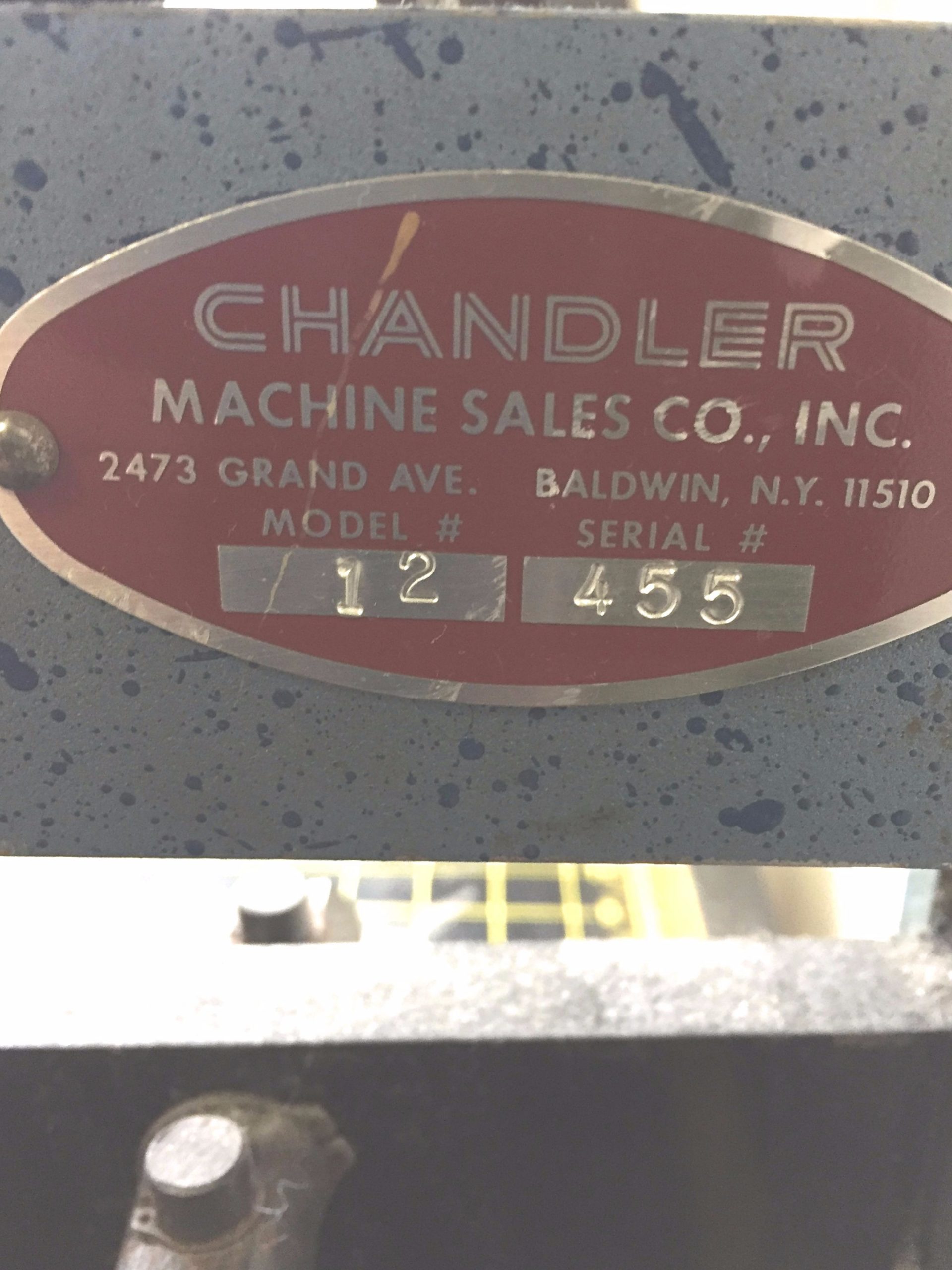 Chandler 12″ Swatch Cutter (used) Item # TM-106