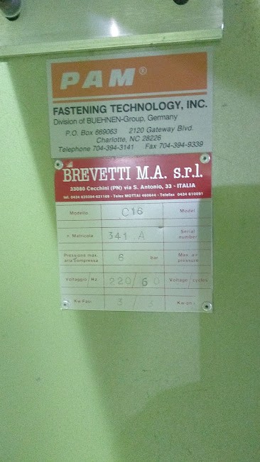 Brevetti C16 Production Double Miter Saw (Used) SKU # UFE-3055 (NY)