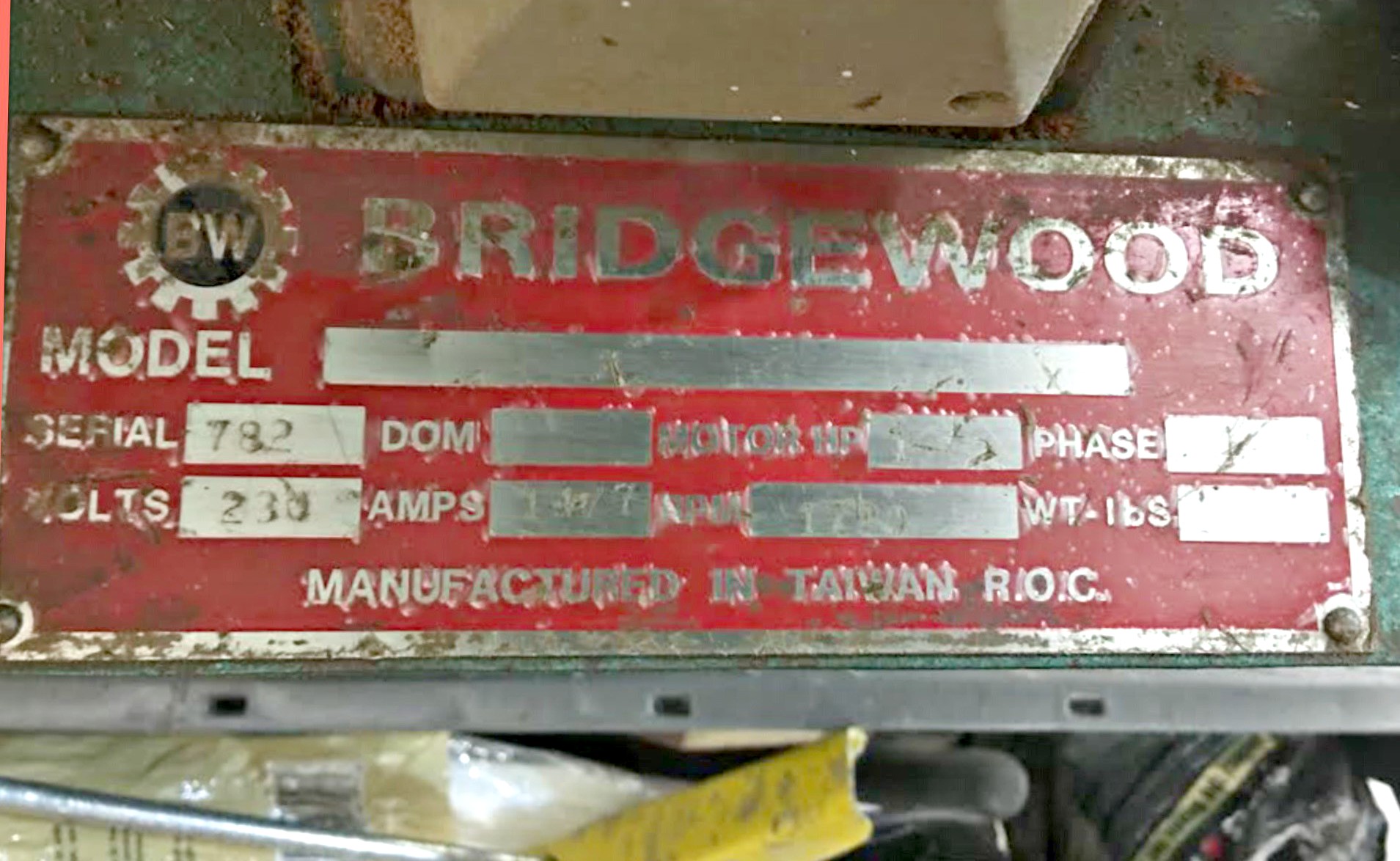 Bridgewood Oscillating Spindle Sander (Used) Item # UFE-635a  (NJ)
