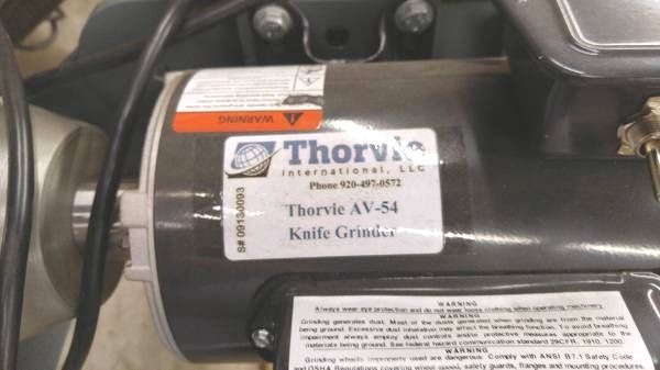 Thorvie AV-54 Knife Grinder (used) Item # UFE-S134