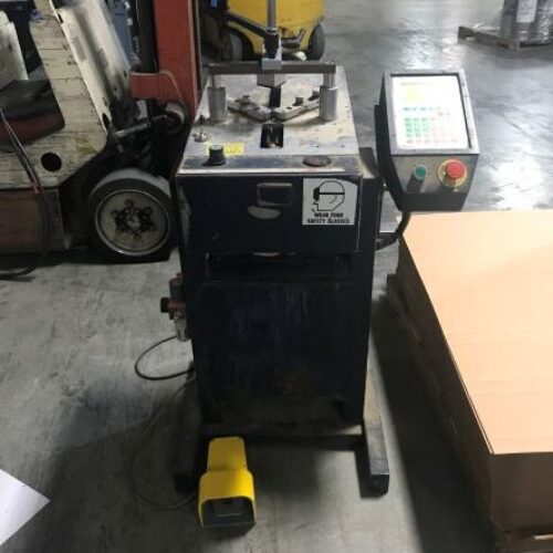 Equipment Lot: Fletcher ITW AMP U500 / VN4MP Programmable Vnailer / Joiner, Fletcher - Terry 3000 Multi Material Cutter, Panel Saw, Crown Forklift, Quickcorner Picture Frame Corner Protector Maker Machine, Yale Pallet Jack, Atlas Copco Air Compressor, Atlas Copco GX5 Air Compressor, Thumbnailer Router, Framing Vises, CTD D45 Double Miter Saw, Pistorius EMN-14 Double Miter Saw, Universal AW-180 / DY103 Double Miter Saw, Bulk Lot Moulding: ROMA, OMEGA, UNIVERSAL / ARQUATI, DECOR, Pistorius MN-300 Double Miter Saw, Guardian Floor Scale w/ Transcell Model TI-500E Indicator (Used) Item # UE-122321A (North Carolina)