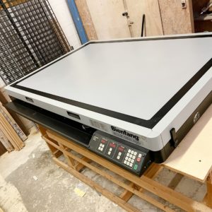 Picture Framing Equipment Lot: ITW AMP VN42 Vnailer, Pistorius MN-100 Saw, Tensador 60" Canvas Stretcher & Supplies (Used) Item # UE-110321B (South Carolina)