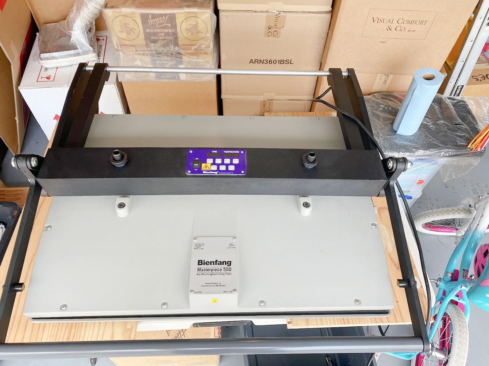 Bienfang 550 Mechanical Heat Press (used) Item # UE-091321B (Florida)