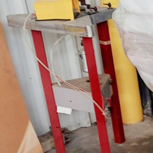 Equipment Lot: Pistorius EMN-12 Double Miter Saw, Cassese CS89 Joiner & Vacuseal Vacuum Press (used) Item # UE-100721B (Texas)