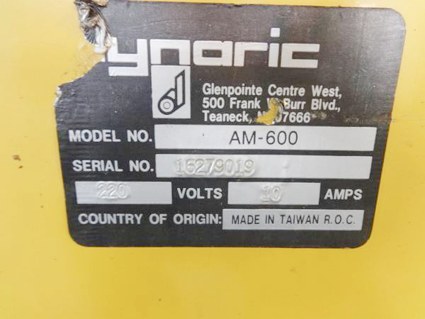 Dynaric AM-600 Strapping Machine (used) Item # UE-090921A (New Jersey)