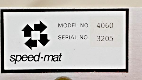 Esterly 4060 Speed Mat Cutter (used) Item # UFE-C1741