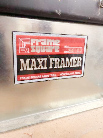 Equipment Lot: Fletcher 2100 Mat Cutter, Frame Square Maxi Framer & Neschen Cold Roller Laminator (used) Item # UE-102021B (Arizona)