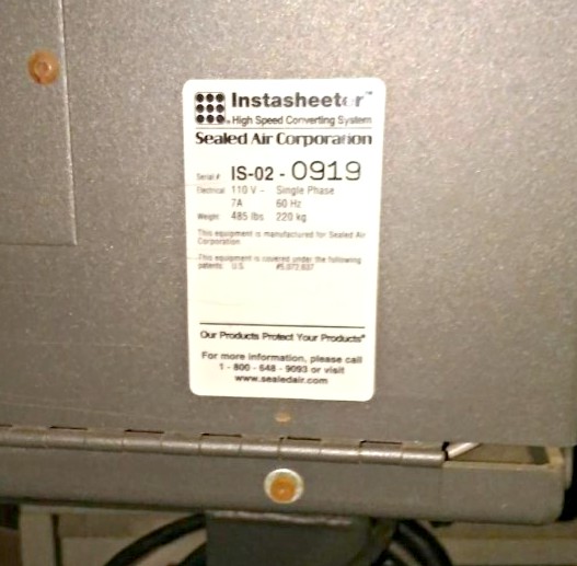 Sealed Air Corporation Instasheeter (used) UFE-3219 (IN)