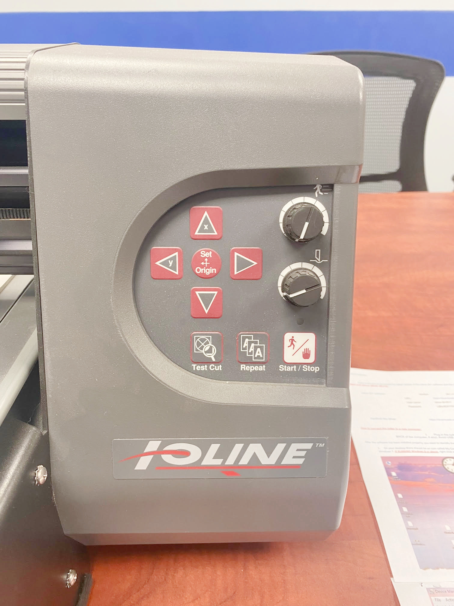 Ioline Applique Sports Lettering Cutter (used) Item # UE-102621E (Maryland)