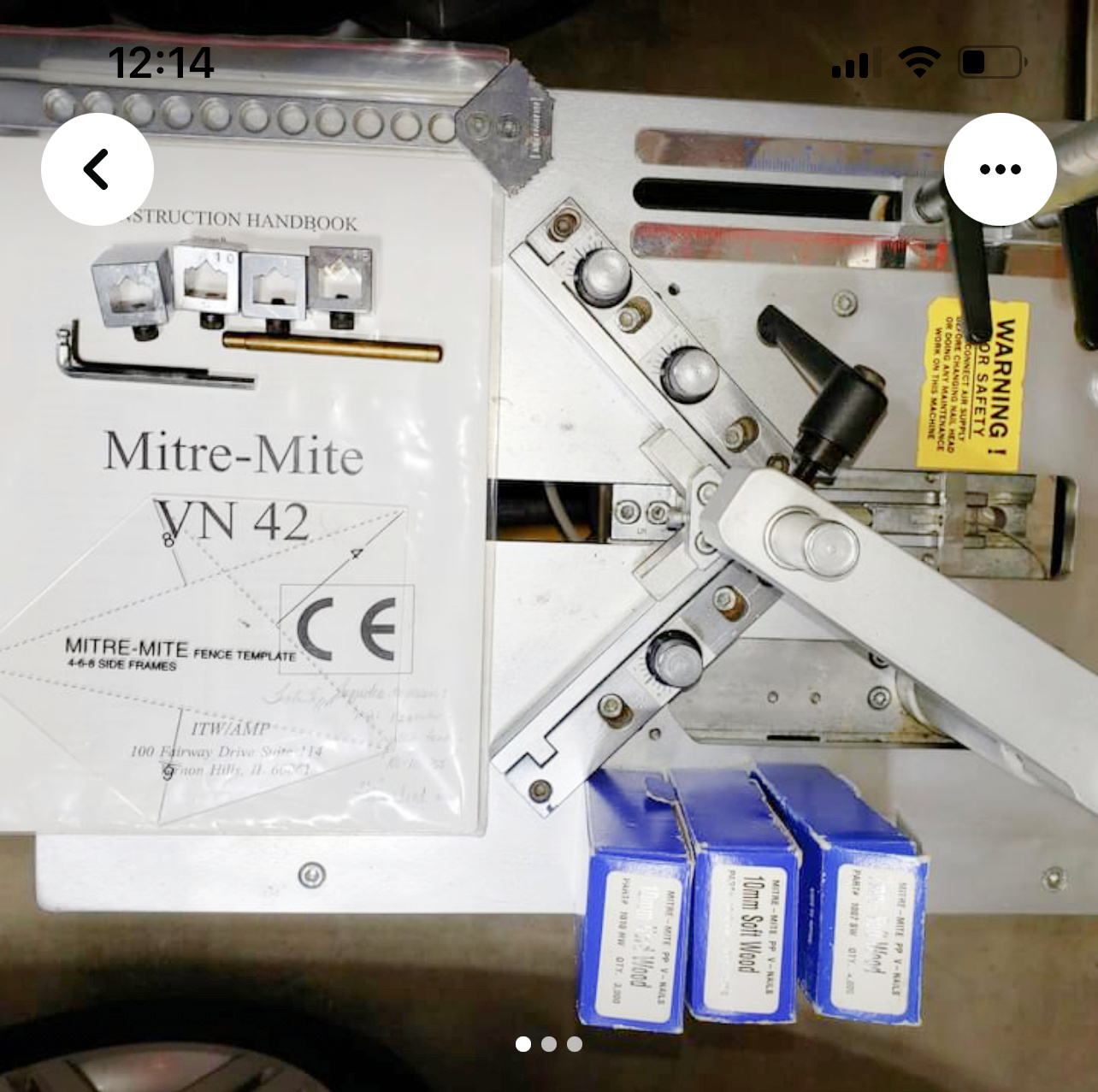 ITW AMP Mitre-Mite VN42 Underpinner (used) Item # UE-092921D (Ohio)