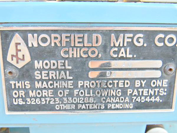 Norfield Magnum Door Machine (used) Item # UDM-30 (Arizona)