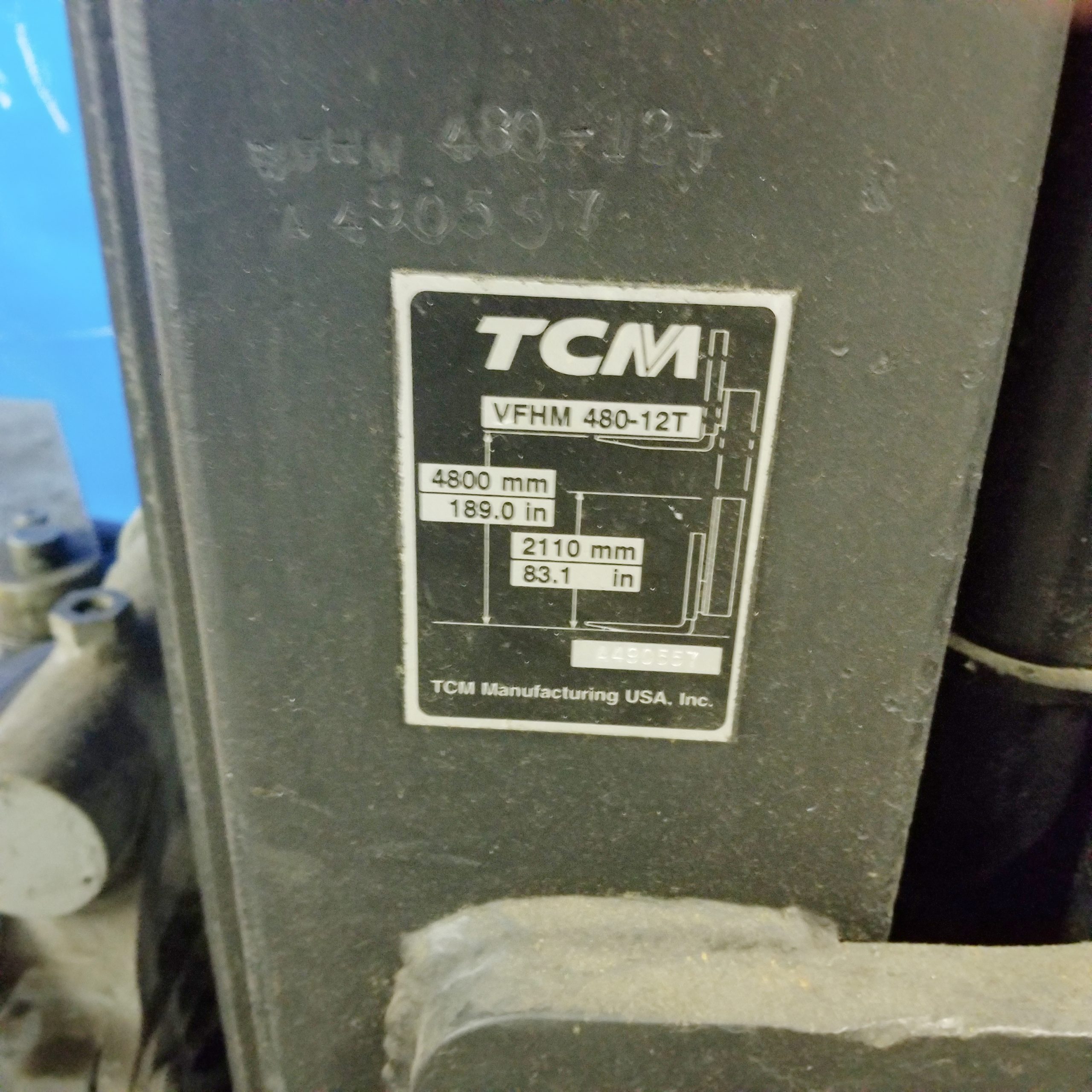 TCM 61″ Clamp Truck (used) Item # UE-100821B (Pennsylvania)