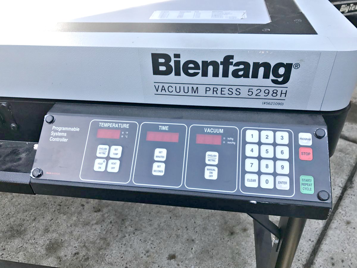 Vacuseal Bienfang 5298H Vacuum Dry Mount Press (used) Item # UFE-M1788