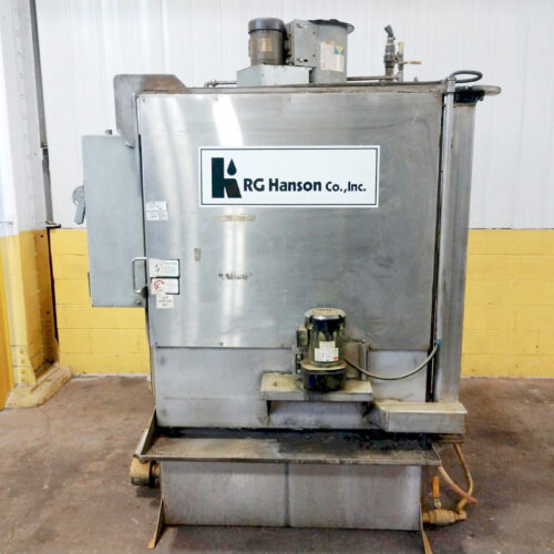 Hanson Model #DT 36X42-E-1000-BE-RD-SS Stainless Steel Rotary Table Parts Washer (used) Item # UE-081721K (Ohio)