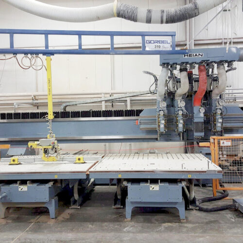 Heian Model #ZR-442P CNC Twin Moving Matrix Table Router (used) Item # UE-081721D (Ohio)