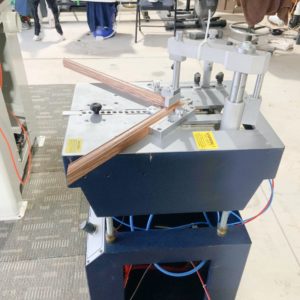 Equipment Lot: Pistorius EMN-12 Double Miter Saw & ITW AMP VN42 Frame Joiner (used) Item # UE-1111821C (Ohio)