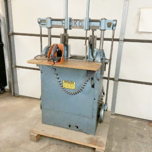 Equipment Lot: Hickok Duplex (Dual Head) Corner Cutter & Kensol K50 D Air-Operated Hot Foil Stamping, Embossing and Die Cutting Press (used) Item # UE-011922B (New Jersey)