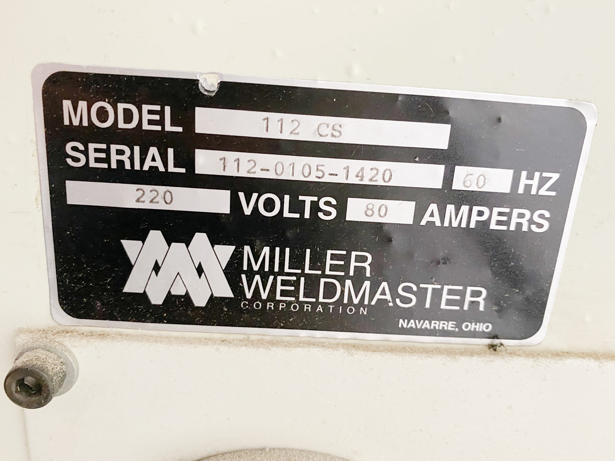Miller Weldmaster C112 Extreme Welder (Used) Item # UE-050522D (Canada)