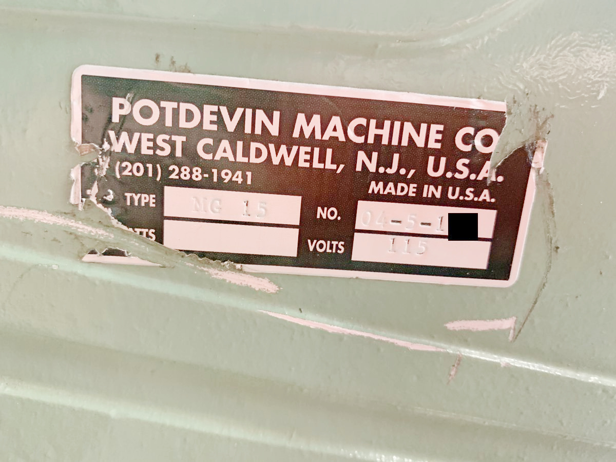 Potdevin MG15 Cold Edge Gluer (Used) Item # UE-042122C (Pennsylvania)