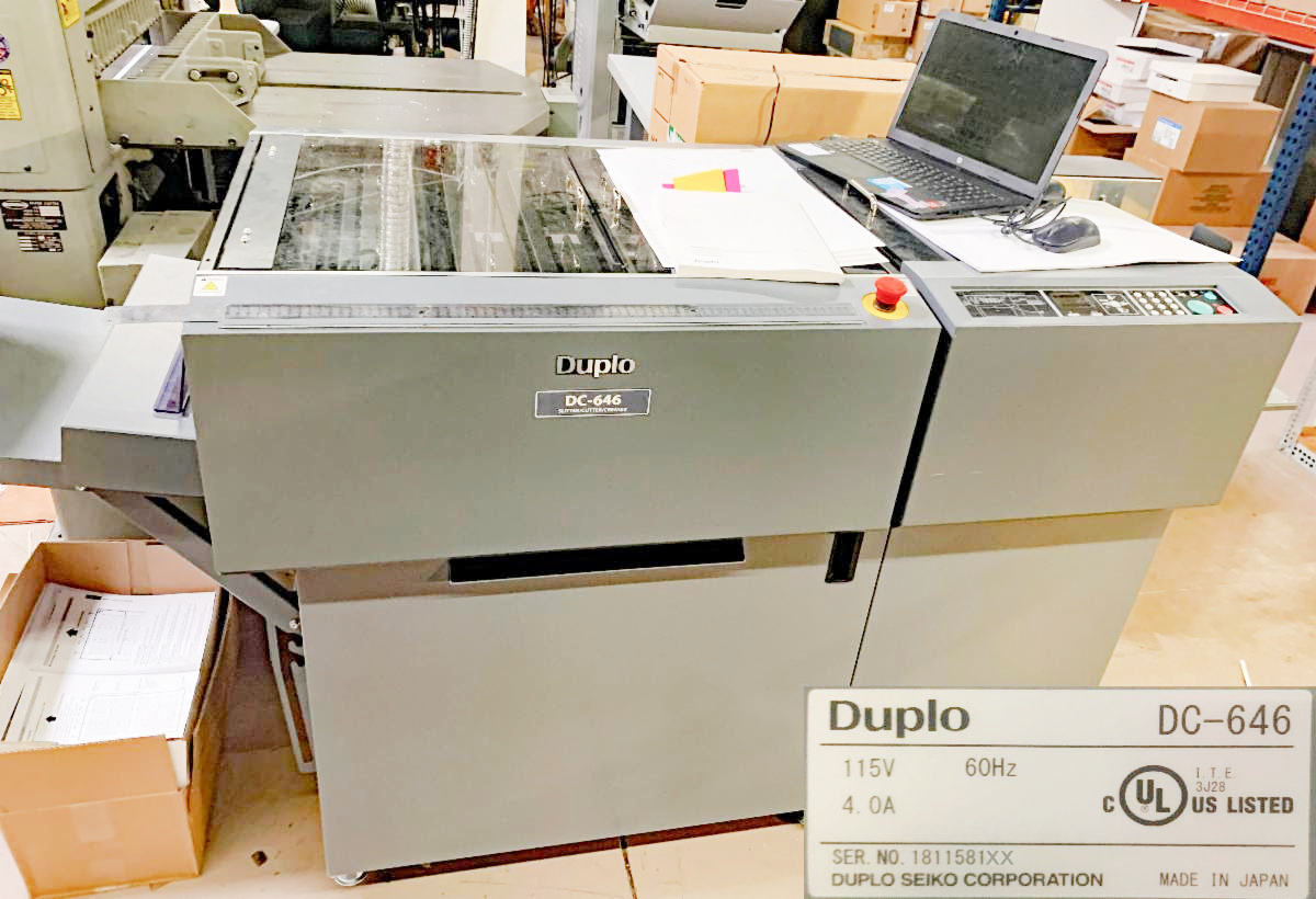 Duplo DC-646 DocuCutter Machine (used) Item # UE-071822B (Illinois)