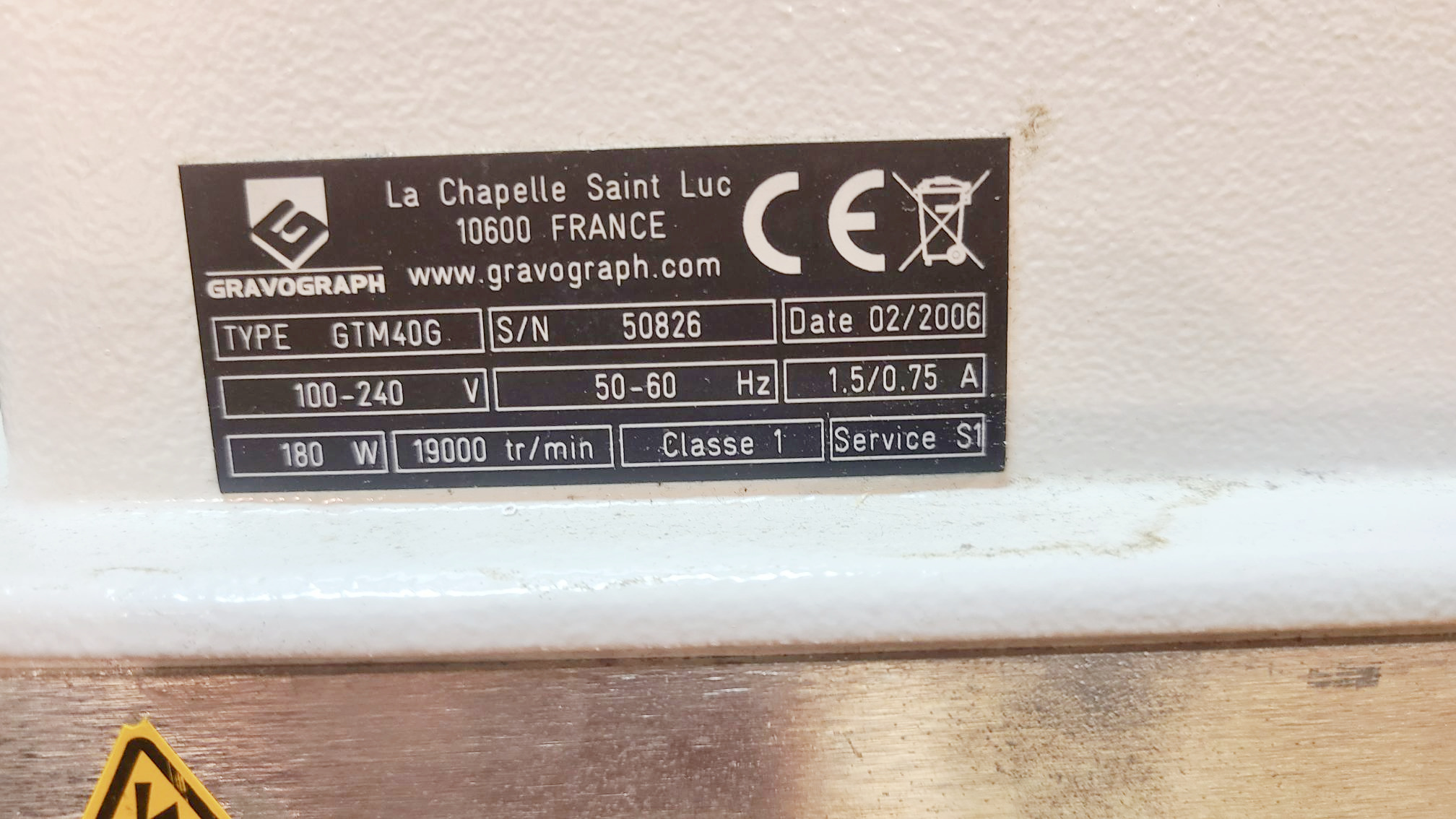 Gravograph GTM40G Engraver (Used) Item # UE-070522A (Connecticut)