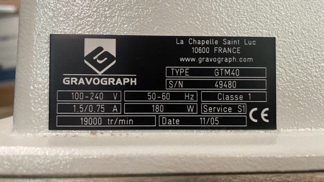 Gravograph M40 Engraver (Used) Item # UE-062922C (Louisiana)