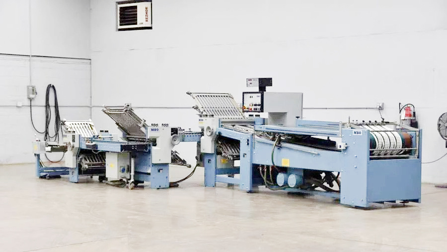 MBO B26 Continuous Feed Paper Folder W/ 8 Page Unit & Mobile Delivery (used) Item # UE-060122A (Ohio)