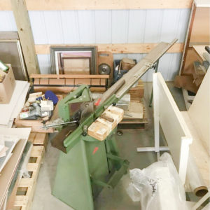 Equipment Lot: Morso Chopper, D&K Expression 210M Mechanical Heat Press, Fletcher 2100 Mat Cutter, C&H TN1000 Thumbnail Router, & Supplies (Used) Item # UE-050622A (Kentucky)