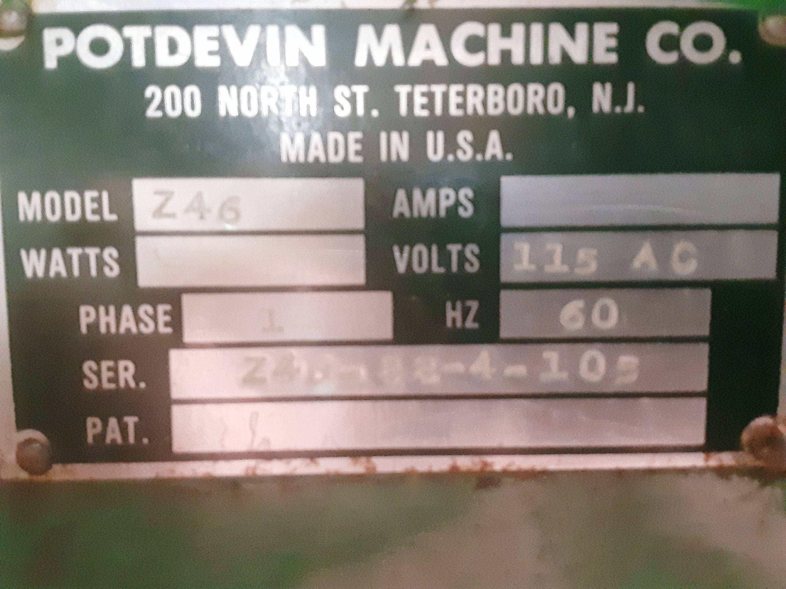 Potdevin Z46 Cold Gluer (used) Item # UE-061522A (Iowa)
