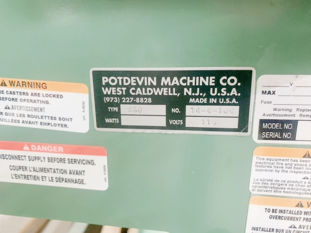 Equipment Lot: Potdevin Z60 60″ Cold Gluer & Potdevin W60 60″ Rotary Press (Used) Item # UE-080522D (Canada)