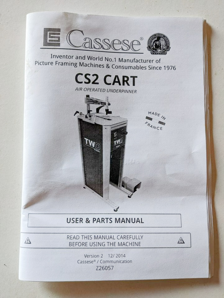 Cassese CS2 Frame Joiner / Underpinner / Vnailer (used) Item # UE-082922A (Ohio)
