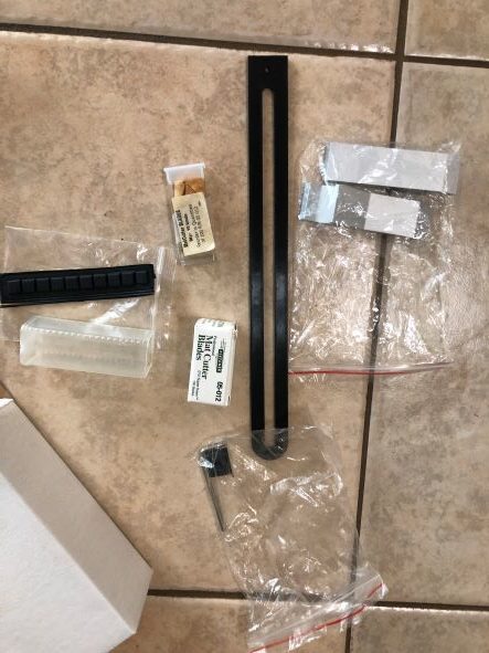 Picture Framing Equipment Lot: ITW AMP VN42 Joiner, Jyden Chopper, Fletcher 2200 48″ Mat Cutter (Used) [Medford, OR] Item # UE-111722B