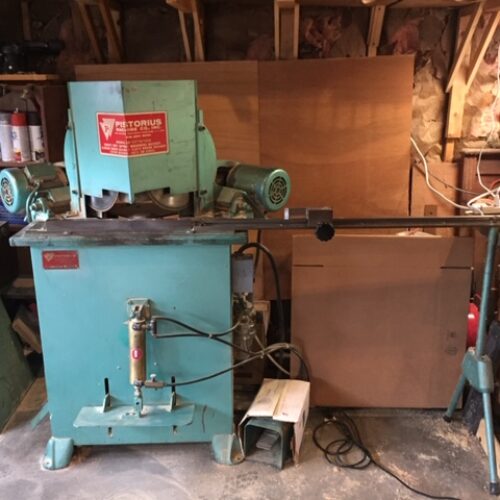 Equipment Lot: Pistorius EMN-12 Double Miter Saw w/ Measuring Table & Stop, Morso Chopper w/ Measuring Table, Fletcher Multi Material Wall Cutter, C&H 60