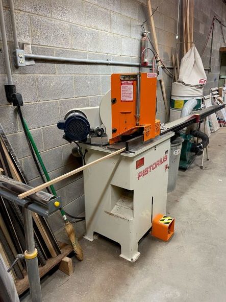 Equipment Lot: Eclipse CMC XL Computerized Mat Cutter, Morso F Chopper w/ Measuring Table, Vacuseal 4468H Vacuum Heat Press w/ Stand, Pistorius EMN-14 Double Miter Saw (Used) [Pennsylvania] Item # UE-111622B