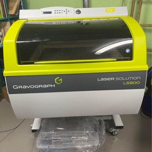 Equipment Lot: Gravograph/Gravotech LS900 Laser Engraver, Gravograph/Gravotech IS400 Volume Rotary Engraver (Used) Item # UE-121322A