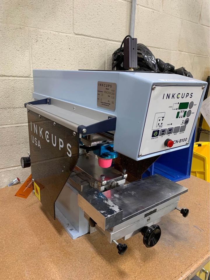 Equipment Lot INKCUPS ICNB100 One Color 90mm Pad Printer