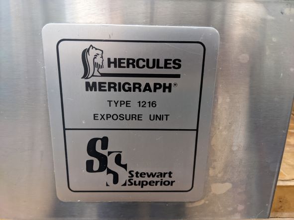 Equipment Lot: Epson Stylus PRO GS6000, Hercules Merigraph Polymer Plate System Lot, & Nova Polymers 24″ x 30″Orbital X Photopolymer Processor (Used) Item # UE-012023D