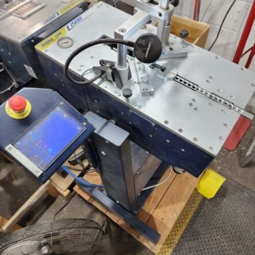 Equipment Lot: Fletcher AMP U500, Brevetti Prismatic E Double Miter Saw, Alfamacchine Minigraf 4 MP VNailer / Underpinner / Frame Joiner (Used) [Manheim, PA] Item # UE-012323B